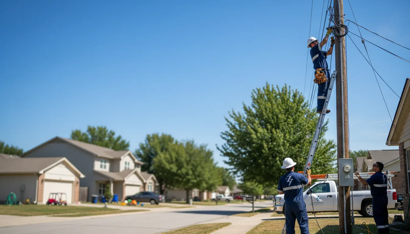 Residential electrician providing installation services in Axtell, UT